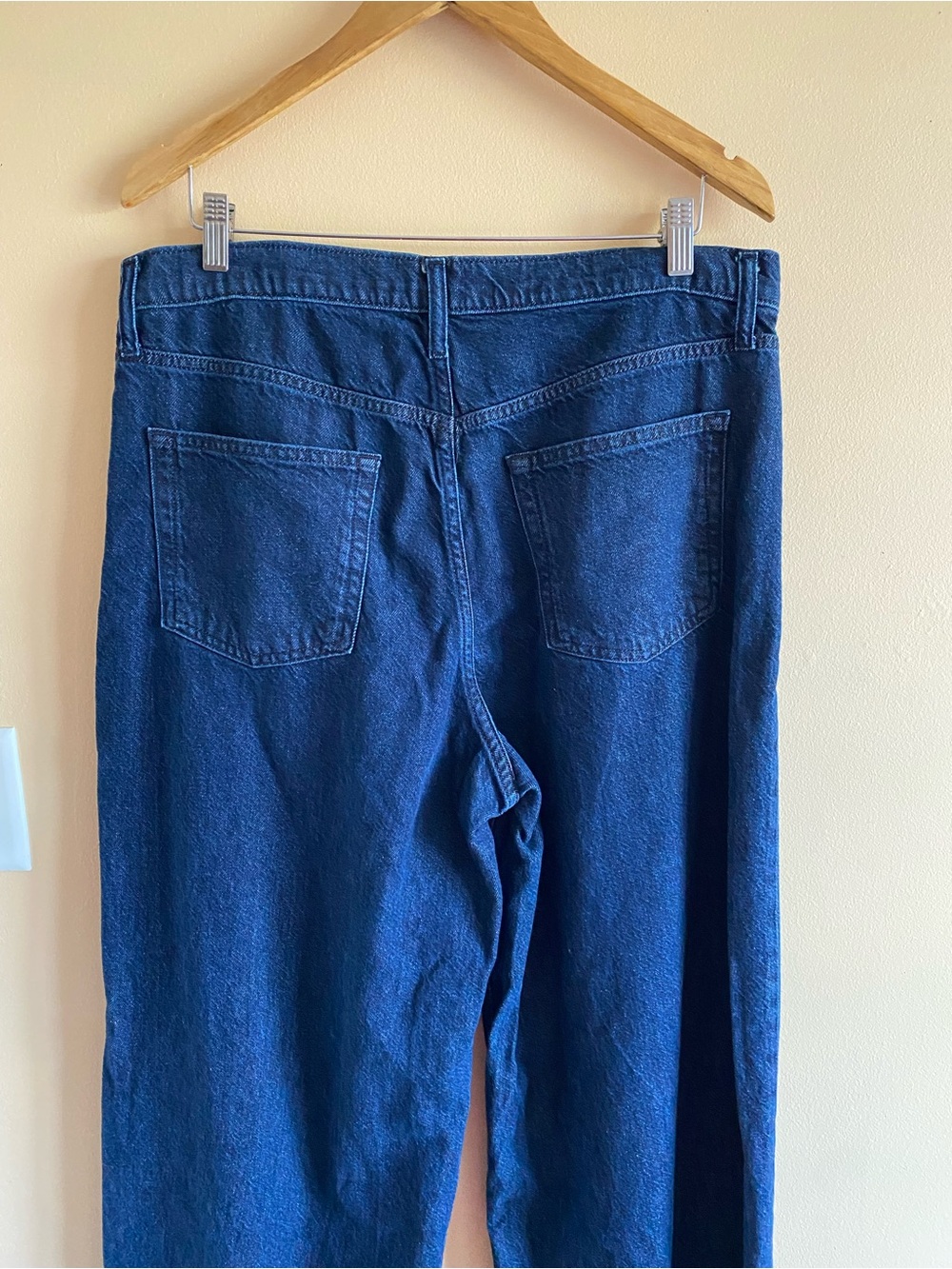 GAP Mid Rise Ultra Soft Baggy Jeans Woman 32/14 TALL Blue Lyocell Slouchy 2024 - Picture 7 of 16
